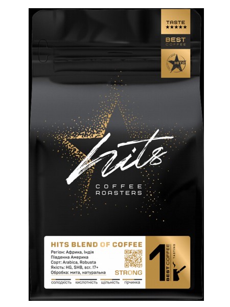 Кава в зернах Hits Strong 1000г_1