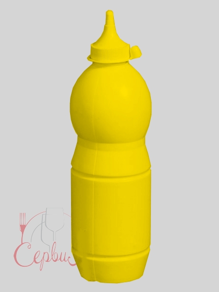 Пляшка пластик. з носиком і ковпачком 750мл жовта Ук Н_2