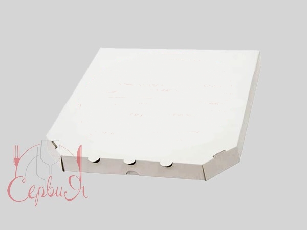 Коробка для піци біла 30х30х4см ПП 10929_2