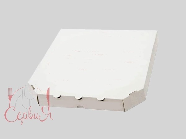 Коробка для піци 30х30х4см БІЛА_2
