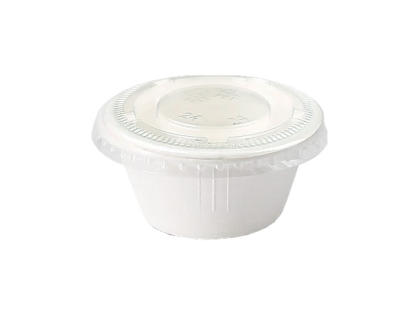 Соусник 50мл з кришкою з цукрової тростини 100шт LF_1