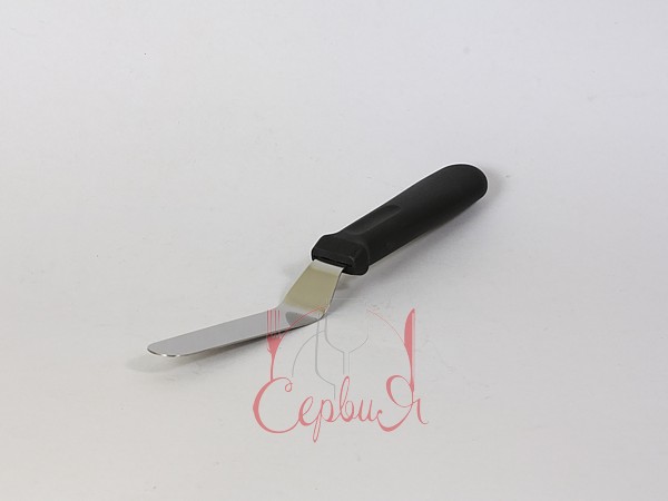 Шпатель кондитерський вигнутий з пластмасовою ручкою 15см 18328_2