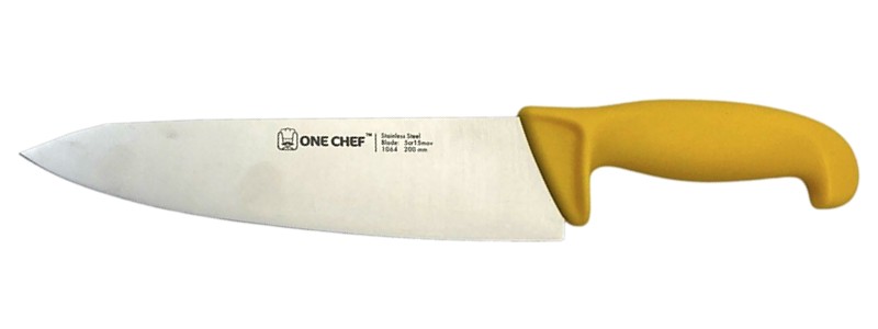 Ніж кухарський 200мм жовтий 106403 One Chef_1