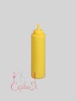 Пляшка пластикова з носиком жовта 260мл 962 МАК_thumbnail