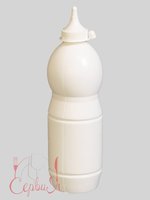 Пляшка пластик. з носиком і ковпачком 750мл біла Ук Н_thumbnail