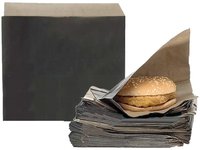 Куток паперовий для бургерів, пончиків 170х160мм крафт без малюнка Black 250шт 1891 ЕП_thumbnail