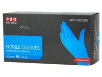 Рукавички нітрілові М сині 100шт Nitrile Gloves PRO 17301200_thumbnail