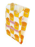 Саше папер. для карт.фрі 160х100х50мм білий з малюнком Смайлик 100шт 5990ЕП_thumbnail