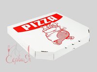 Коробка для піци біла ПРИНТ 30х30х4см ПП 10930_thumbnail
