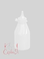 Пляшка пластик. з носиком і ковпачком 250мл біла Ук Н_thumbnail