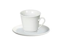 Чашка чайна з блюдцем біла 150мл HO-220-W-C/S_thumbnail
