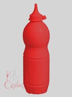 Пляшка пластик. з носиком і ковпачком 750мл червона Ук Н_thumbnail