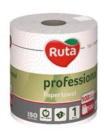 Рушник в рулоні 2шари білий з перфорац.100м Ruta Profession R1181_thumbnail