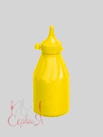 Пляшка пластик. з носиком і ковпачком 250мл жовта Ук Н_thumbnail